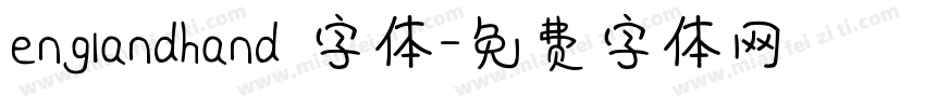 englandhand 字体字体转换